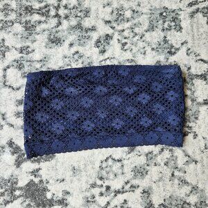 Aerie Navy Blue Lace Bandeau Bralette